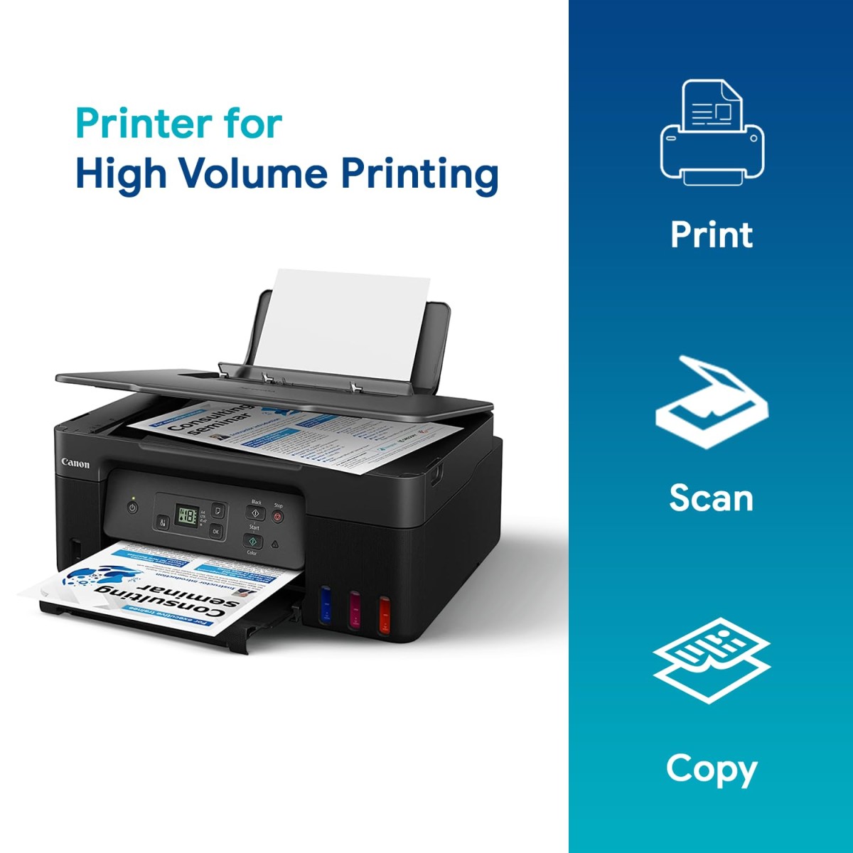 Canon PIXMA MegaTank G2770 Wired All in One Inktank Colour Printer Canon PIXMA MegaTank G2770 Wired All in One Inktank Colour Printer