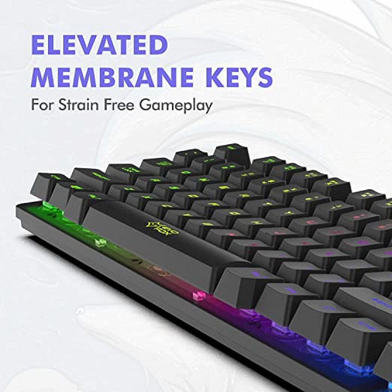 Evo Fox by Amkette  Fireblade Gaming Wired Keyboard with LED Backlit