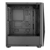Ant Esports ICE-130AG Mid Tower Computer Case I Gaming Cabinet Supports ATX, Micro-ATX, Mini-ITX Motherboard with Transparent Side Panel 1 x 120 mm Rear Fan Preinstalled - Black