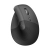 Logitech Lift Vertical Ergonomic Mouse, Wireless, Bluetooth or Logi Bolt USB Receiver, Quiet clicks, 4 Buttons, Compatible with Windows/macOS/iPadOS, Laptop, PC - Pale Grey