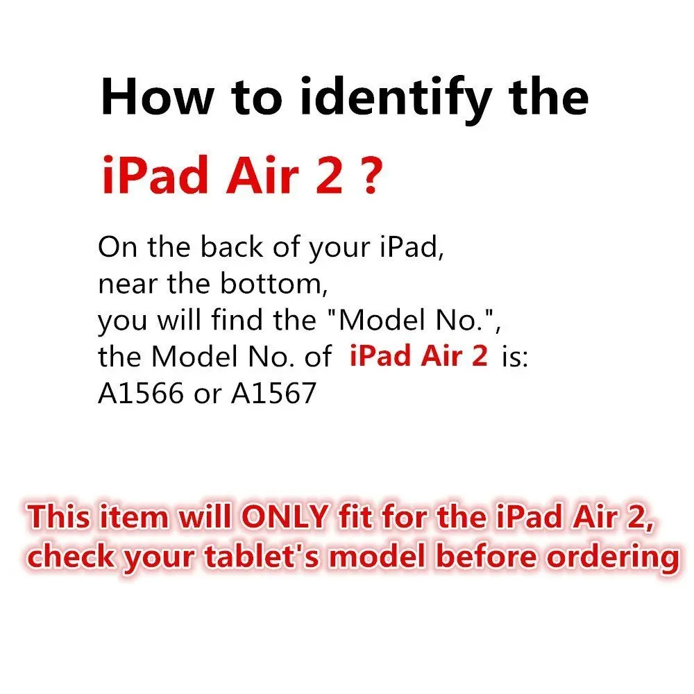 for iPad Air 2 Model. A1566, A1567 Case. MOCA 360°Degree Rotating PU Leather Smart Magnetic Stand Flip Case Cover for Apple iPad Air 2 / iPad 6 Flip Cover case (Black)