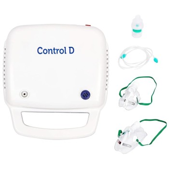 Control D Blue & White Compressor Complete Kit Nebulizer with Child and Adult Masks