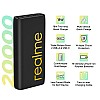 Realme 20000 mAh Power Bank 18W Quick Charge 2.0 Black Lithium Polymer