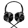 Sony MDR-XB450AP Wired On Ear Headphone with Mic Black