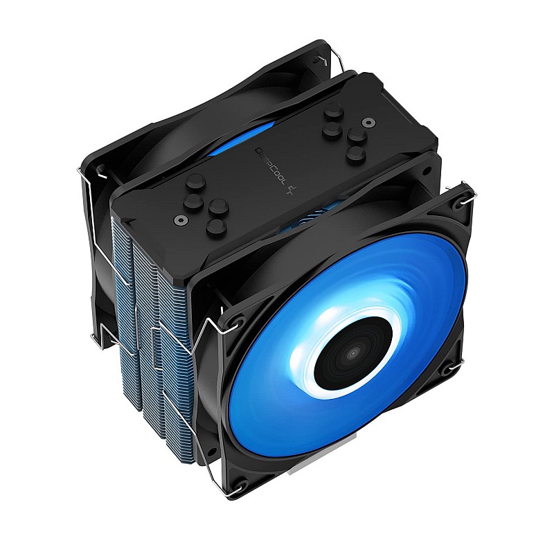 DEEPCOOL GAMMAXX 400 PRO Blue LED Air CPU Cooler with Dual 120mm PWM Fans-