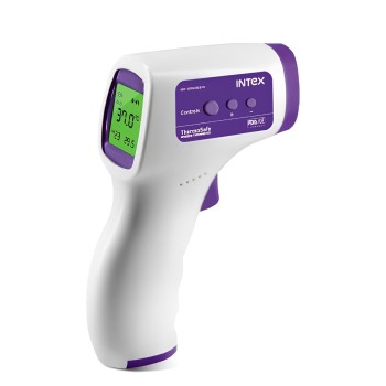 Intex Thermosafe Non-contact FDA Approved Digital Infrared Thermometer Temperature Gun -32°C to 42°C(89.6-109.4℉) with LCD Display Intex Thermosafe Non-contact FDA Approved Digital Infrared Thermometer Temperature Gun -32°C to 42°C(89.6-109.4℉) with LCD Display