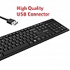 Quantum QHM7406 Spill-Resistant Wired USB Keyboard (Black)