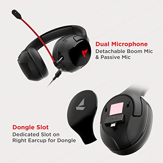 boAt Immortal IM1300 Bluetooth Gaming Headset (Black On the Ear) boAt Immortal IM1300 Bluetooth Gaming Headset (Black On the Ear)