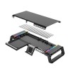 acer Ergo Multifunction Monitor & Laptop Stand Featuring RGB Lighting and a 4-Port USB Hub with Aluminum Multi Keyboard Storage Space Bar, Suitable for Both Office and Home Environments