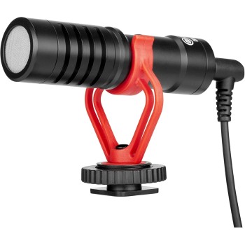BOYA by-MM1 Super-Cardioid Shotgun Microphone Compatible with iPhone/Android Smartphones