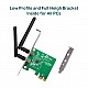 TP-LINK TL-WN881ND Wireless N300 PCI Express Adapter, 2.4GHz 300Mbps, Include Low-Profile Bracket- 