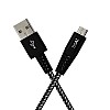 BoAt Rugged v3 Extra Tough Unbreakable Braided Micro USB Cable 1.5 Meter Black 