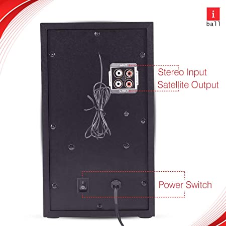 iBall Thunder 60 Watt 4.1 Channel Wireless Bluetooth Multimedia Speaker (Black) iBall Thunder 60 Watt 4.1 Channel Wireless Bluetooth Multimedia Speaker (Black)