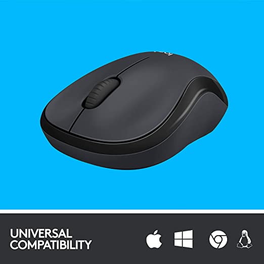 Logitech M221 Wireless Mouse, Silent Buttons, 2.4 GHz with USB Mini Receiver (Grey) Logitech M221 Wireless Mouse, Silent Buttons, 2.4 GHz with USB Mini Receiver (Grey)