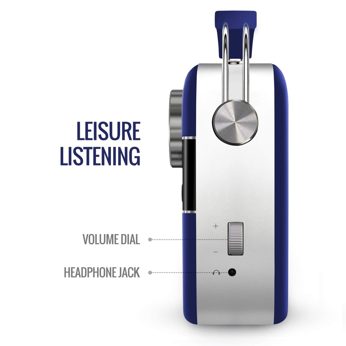 Saregama Carvaan Premium Hindi - Portable Music Player with 5000 Preloaded Songs, FM/BT/AUX (Royal Blue)