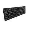 Quantum QHM7406 Spill-Resistant Wired USB Keyboard (Black)