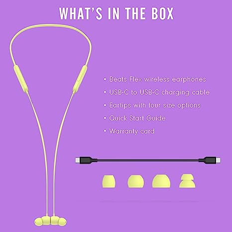 Beats Flex Wireless Earphones– Apple W1 Headphone Chip, Magnetic Earphones Beats Flex Wireless Earphones– Apple W1 Headphone Chip, Magnetic Earphones