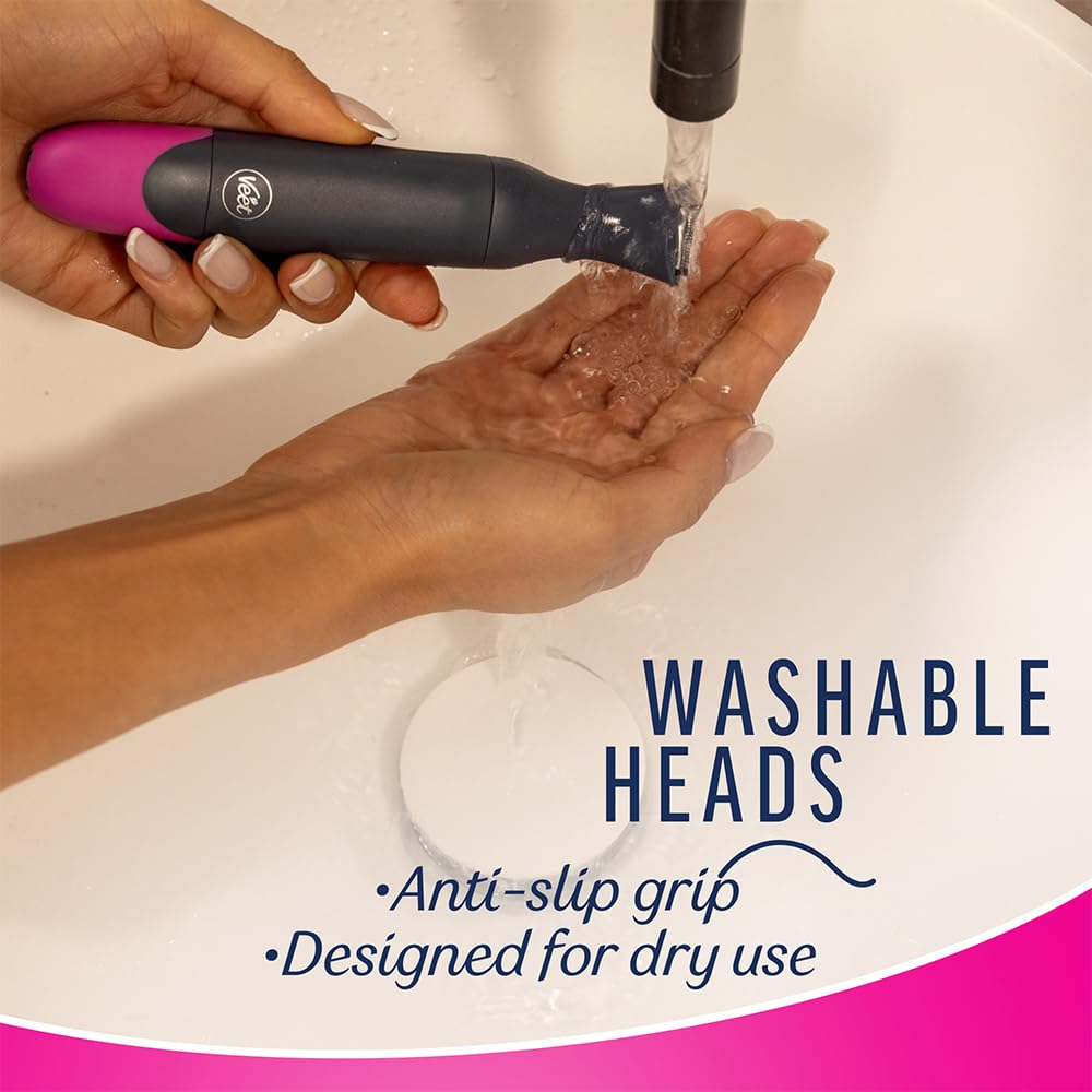 Veet Expert All-In-One Facial and Body Grooming Women’s Trimmer 60 min Runtime 5 Length Settings Grey