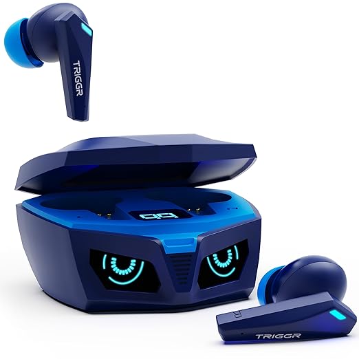 TRIGGR Kraken X1 with Battery Display, 40ms Latency, Quad Mic ENC, 40 Hr, v5.3 Bluetooth