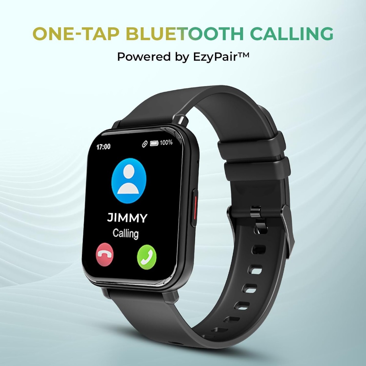 beatXP Unbound NEO 1.8 Super AMOLED 2.5D Curved Display, One-Tap BT Calling Smartwatch (Black)