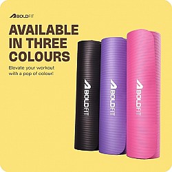 Boldfit Yoga Mats for Women and Men NBR Material 