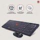 iBall Wireless Combo i4 Deskset Slim / Keyboard / Smart Mouse Chocolate Key 