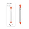 Logitech Crayon Digital Pencil for All iPads with Apple Pencil Technology Anti-roll Design and Dynamic Smart tip Orange