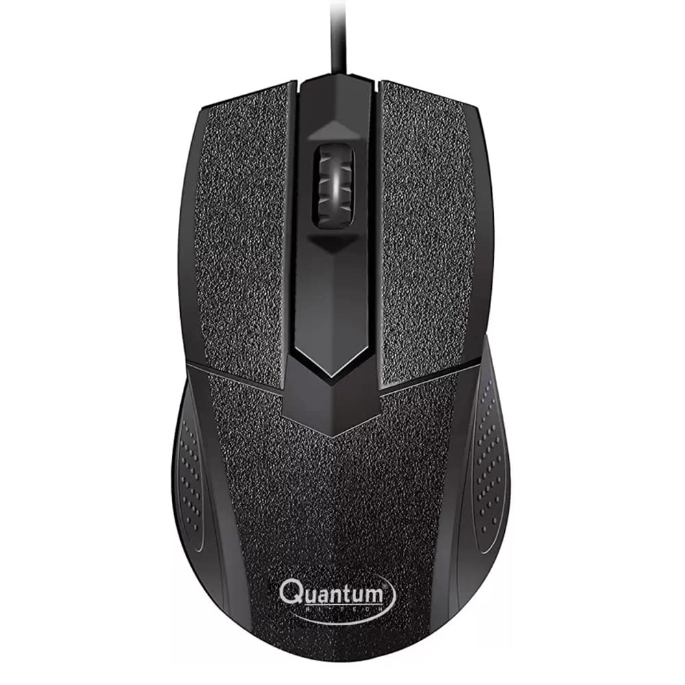 QUANTUM wired mouse qhm 224d Wired Optical Mouse (USB 2.0, Black)-