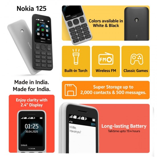 Nokia 125 TA-1253 DS in Black