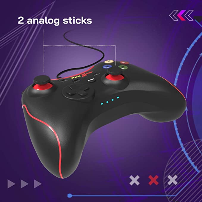 Redgear Pro Series Wired Gamepad Plug and Play Support for All PC Games Supports Windows Black Redgear Pro Series Wired Gamepad Plug and Play Support for All PC Games Supports Windows Black