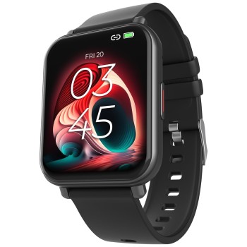 beatXP Unbound NEO 1.8 Super AMOLED 2.5D Curved Display, One-Tap BT Calling Smartwatch (Black)