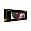 Ant Esports MK1400 Rainbow LED Illumination, White and Black Keycaps, Backlit Membrane Wired USB Gaming Keyboard Black