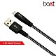 BoAt Rugged v3 Extra Tough Unbreakable Braided Micro USB Cable 1.5 Meter Black 