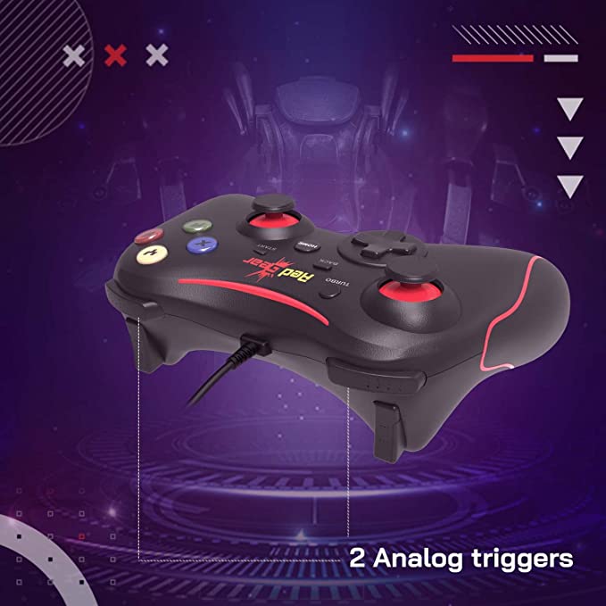 Redgear Pro Series Wired Gamepad Plug and Play Support for All PC Games Supports Windows Black Redgear Pro Series Wired Gamepad Plug and Play Support for All PC Games Supports Windows Black