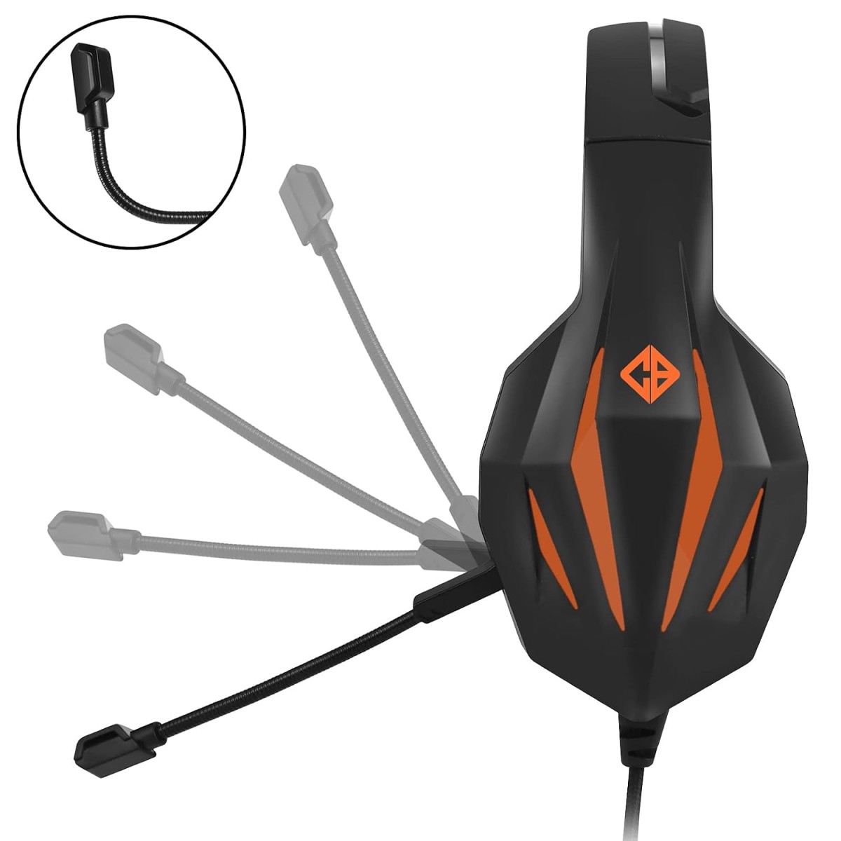Cosmic Byte Uranus Gaming Headset with Flexible Microphone PS5 (Orange Demon)