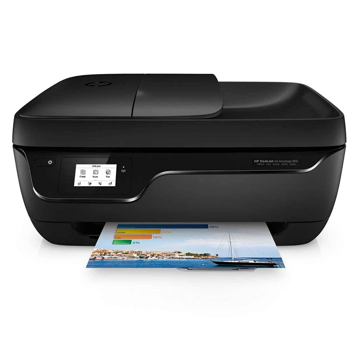 HP DeskJet 3835 All-in-One Ink Advantage Wireless Colour Printer (Black)