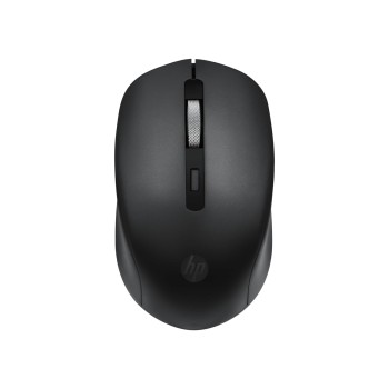 HP S1000 Mouse, 1600 DPI, 2.4Ghz Wireless Connection, Symmetrical Design for Smooth Scrolls, Black (7YA12PA)