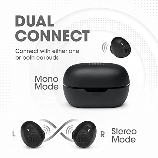 JBL C115 TWS by Harman, True Wireless Earbuds with Mic, Jumbo 21 Hours Playtime with Quick Charge JBL C115 TWS by Harman, True Wireless Earbuds with Mic, Jumbo 21 Hours Playtime with Quick Charge