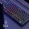 Redgear MK853 Shadow Blade Mechanical Keyboard with Drive Customization Spectrum LED Lights (Black)