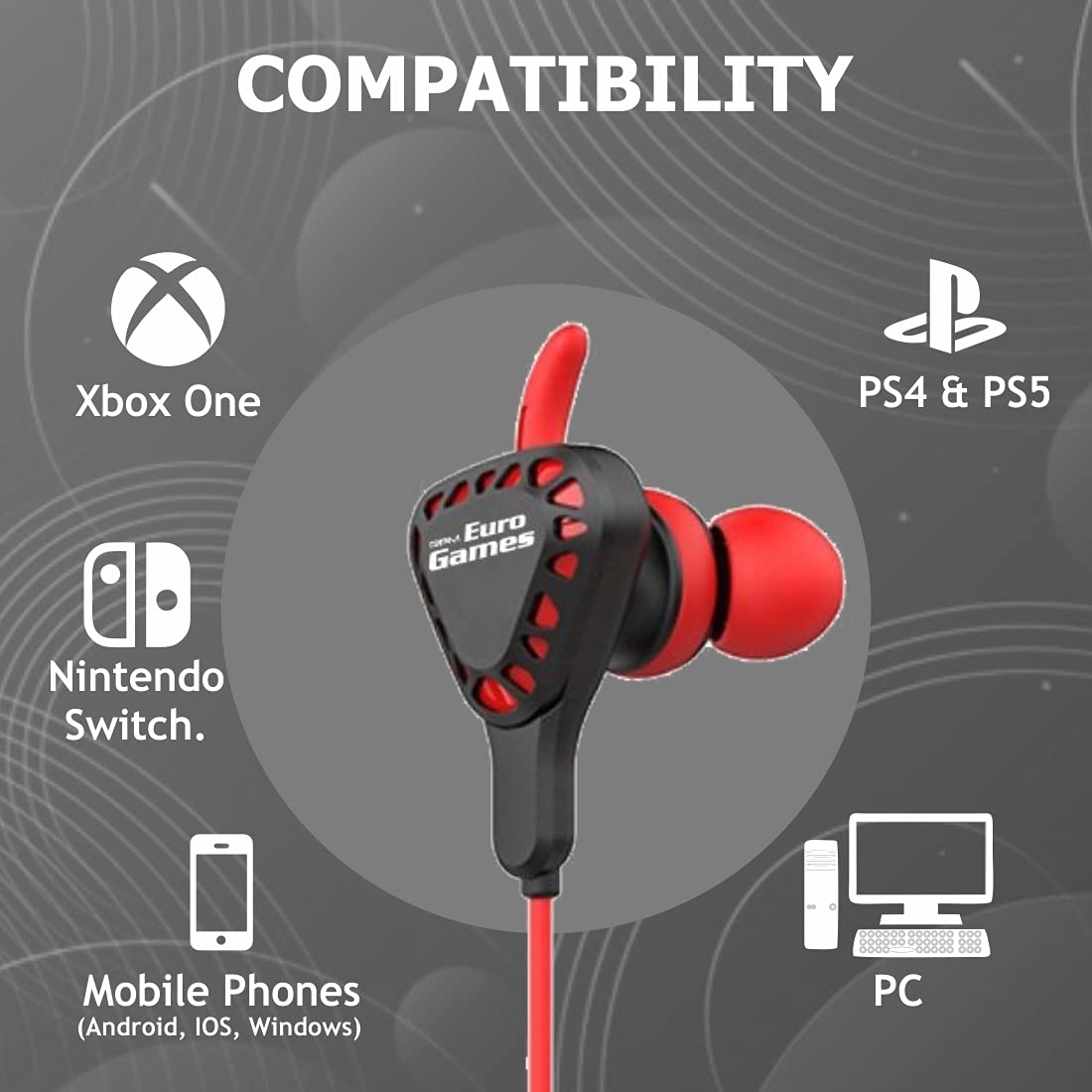 RPM Euro Games Gaming Headphones Earphones