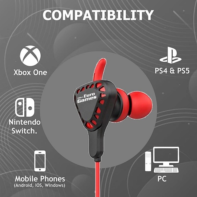 RPM Euro Games Gaming Headphones Earphones