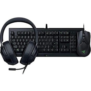Razer Power Up Bundle Wired Keyboard And Mouse Set, Black