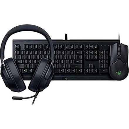 Razer Power Up Bundle Wired Keyboard And Mouse Set, Black