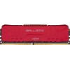 Crucial Ballistix 3200 MHz DDR4 DRAM Desktop Gaming Memory 8GB CL16 BL8G32C16U4R (Red)