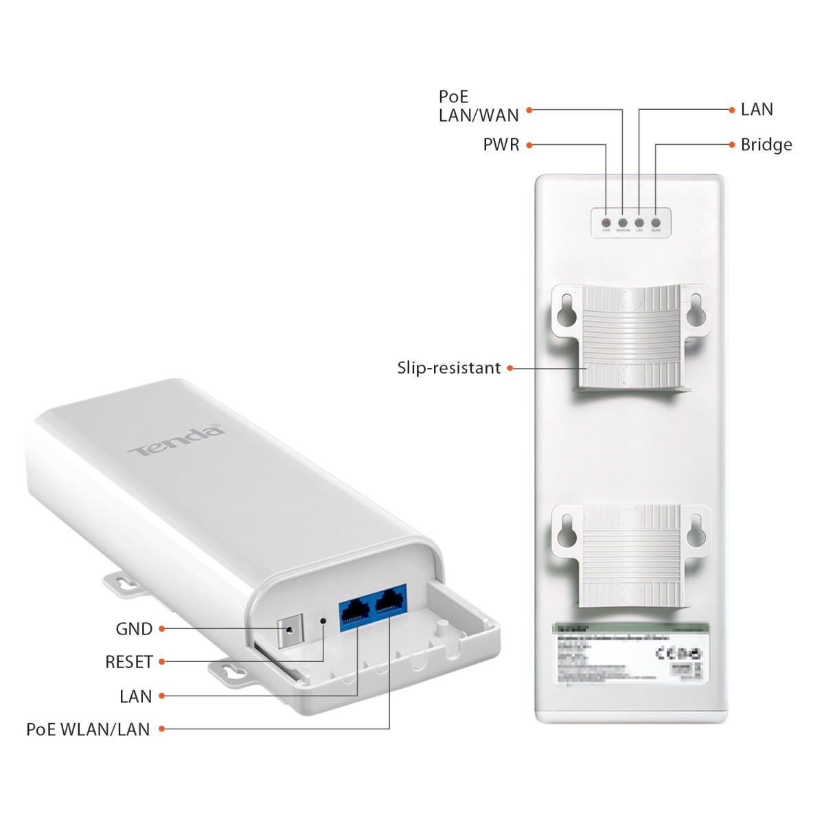 Tenda O3 2.4GHz N150 Smart Manage Outdoor CPE | 12dBi, 5km+ Point to Point Wireless Bridge