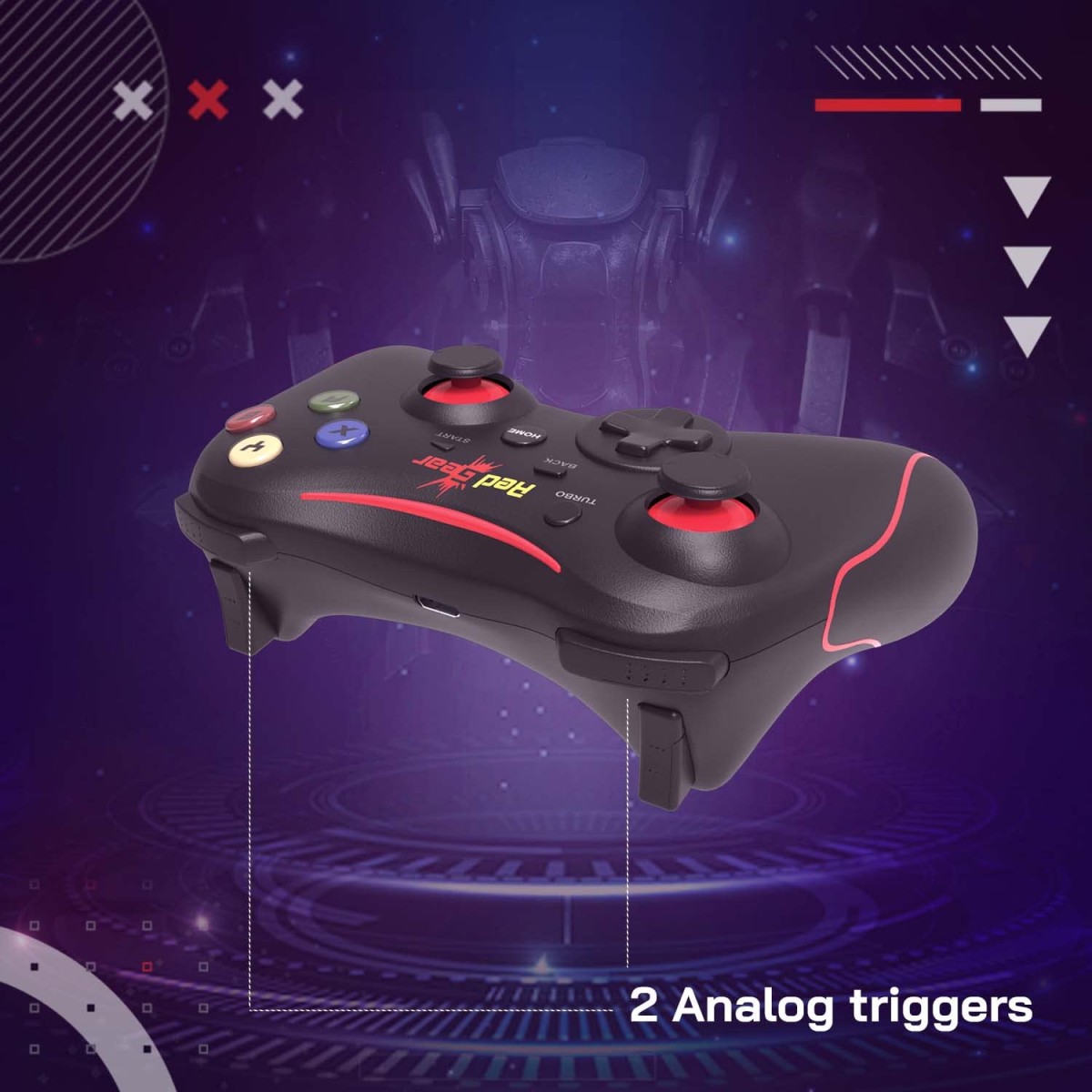 Redgear Pro Gamepad Wireless (Compatible with Windows 7/8/8.1/10 only)