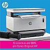 HP Neverstop 1200w Print, Copy, Scan, WiFi Laser Printer, Mess Free Reloading, Save Upto 80% on Genuine Toner, 5X Print Yield Refurbished