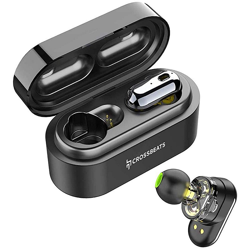 Crossbeats Electra True Wireless Bluetooth Headset Black