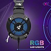 Redgear Cosmo 7.1 USB Wired Gaming Headphones with RGB LED Effect Black