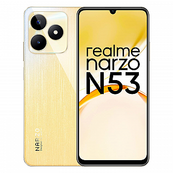 realme narzo N53 (Feather Gold, 8GB RAM 128GB Storage Refurbished